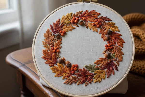 Autumn Wreath Hoop