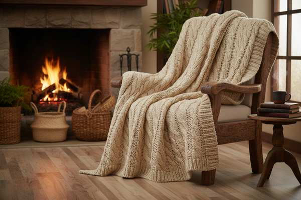 Heirloom Cable Throw