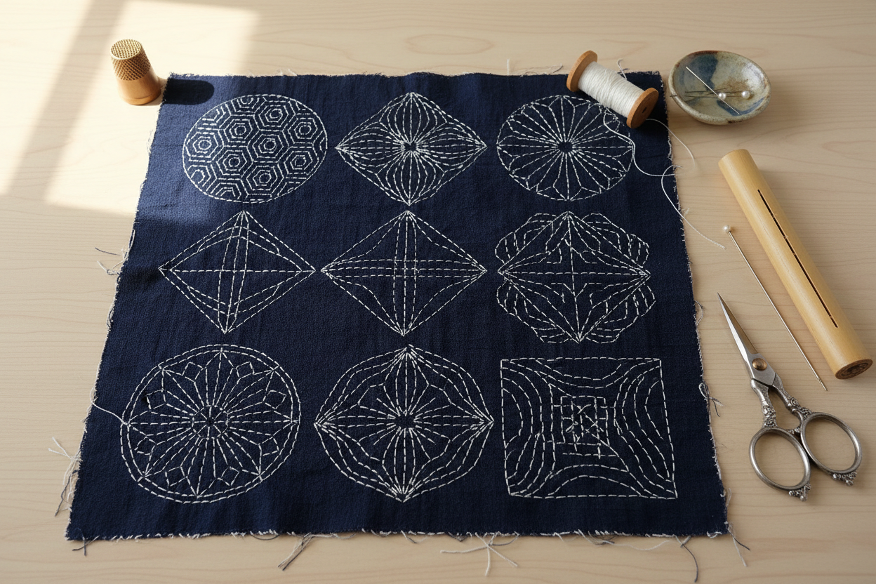 Simple Sashiko Sampler